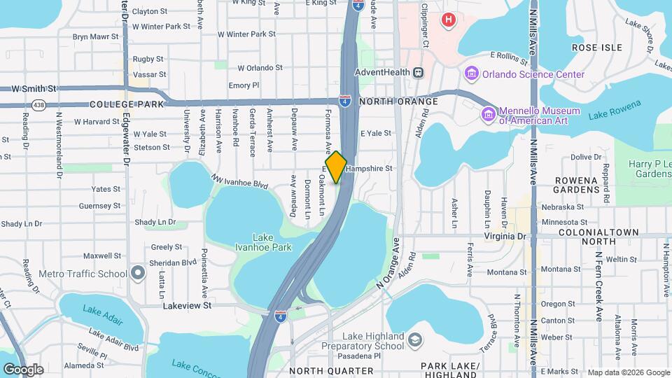 1740 N Shore Terrace Map and Location Details