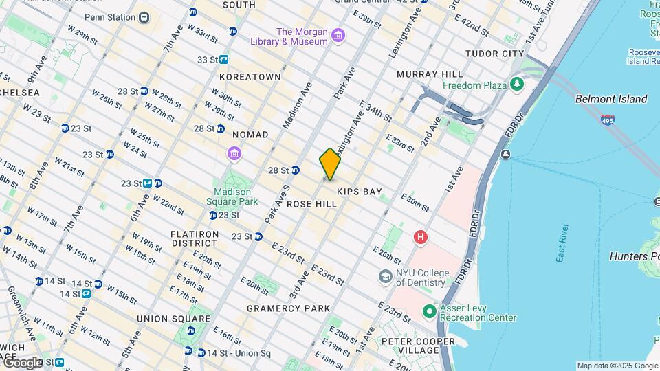 137 E 28th St Mapa y Detalles de la Ubicación