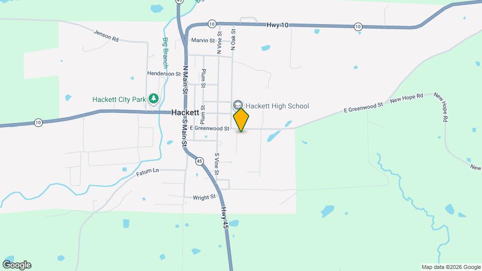 204 S Oak St Map and Location Details