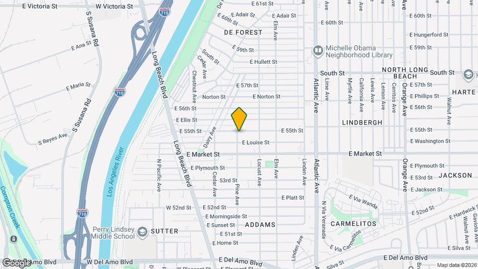 5460 Pine Ave Map and Location Details