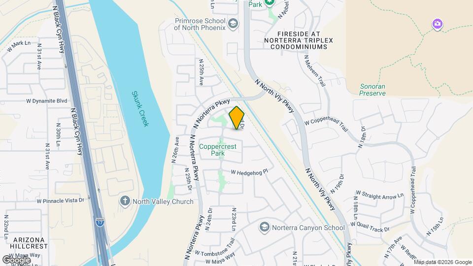 2319 W Running Deer Trl Mapa y Detalles de la Ubicación