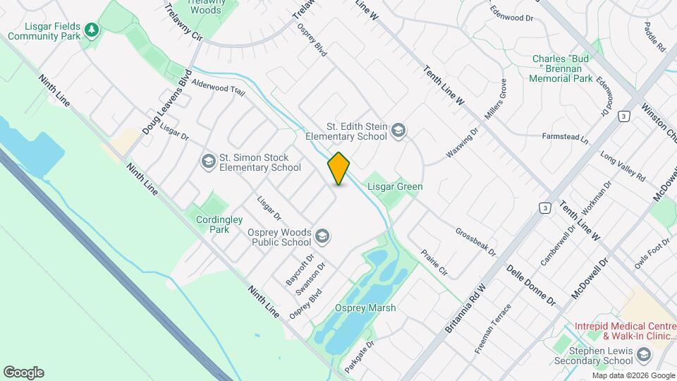 3784 Forest Bluff Crescent Map and Location Details