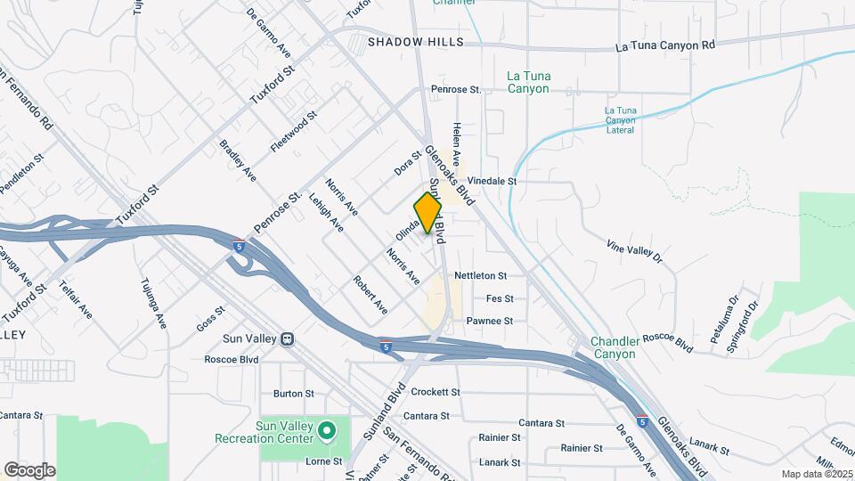 8601 Sunland Blvd Map and Location Details