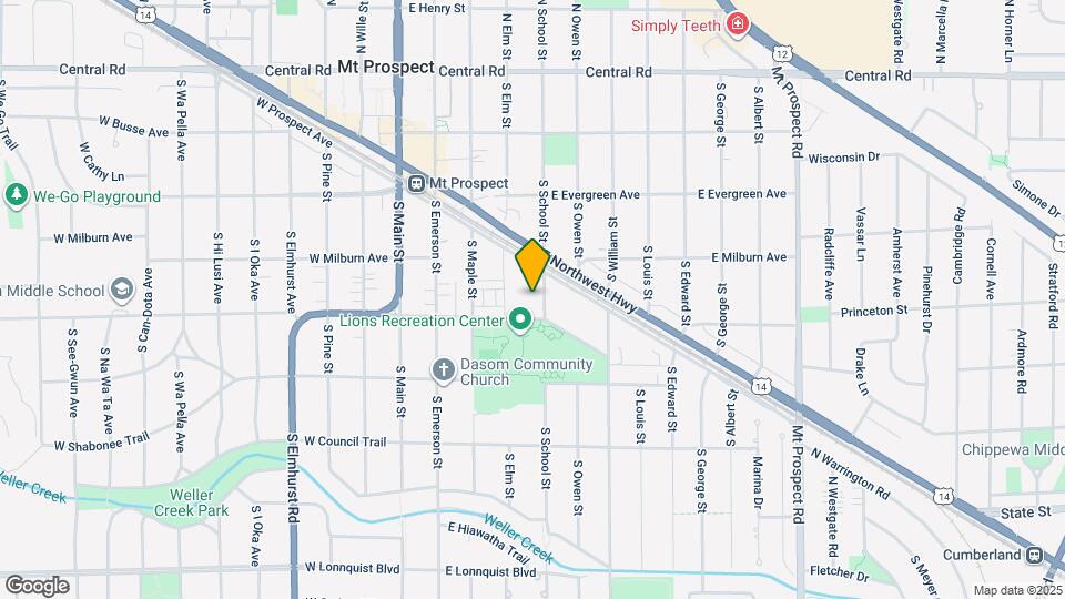 320 S School St Map and Location Details