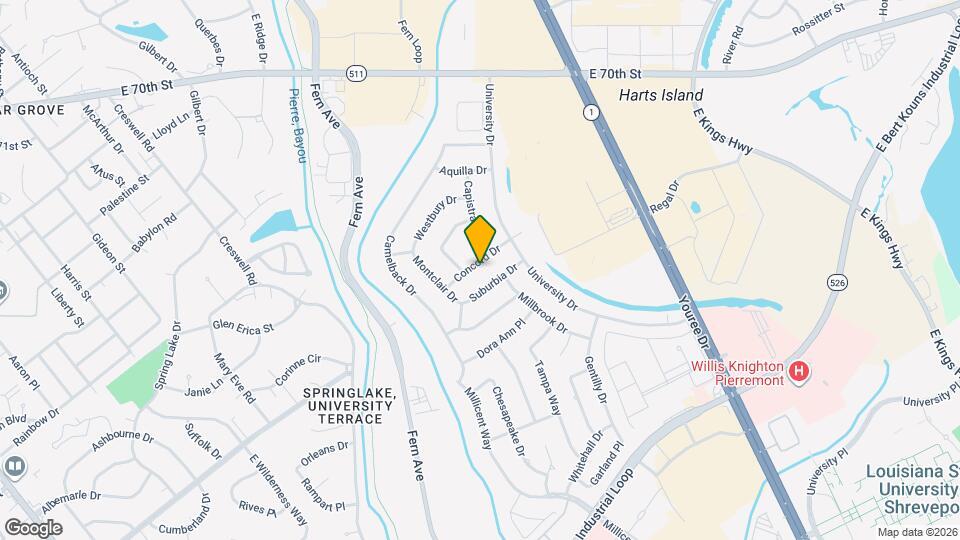1521 Concord Dr Map and Location Details
