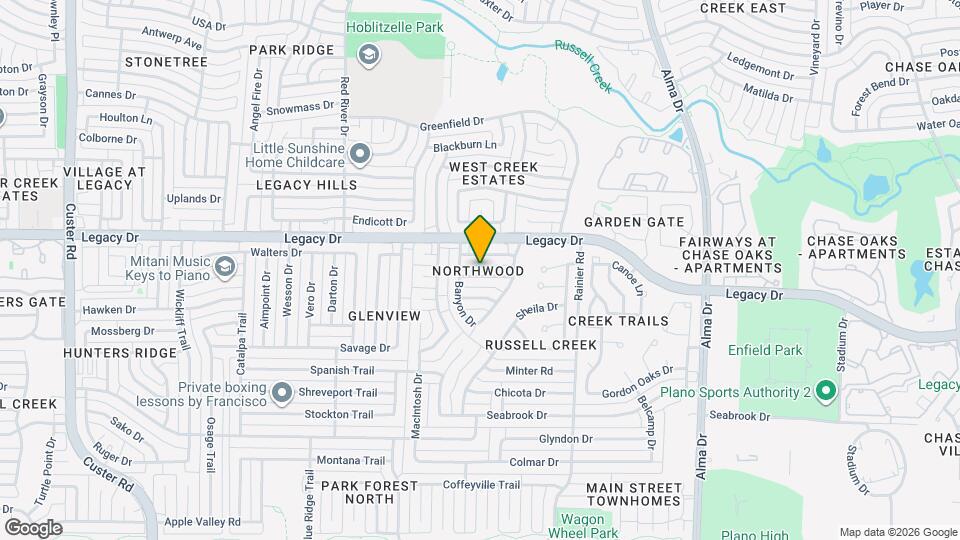 1425 Honey Locust Dr Map and Location Details