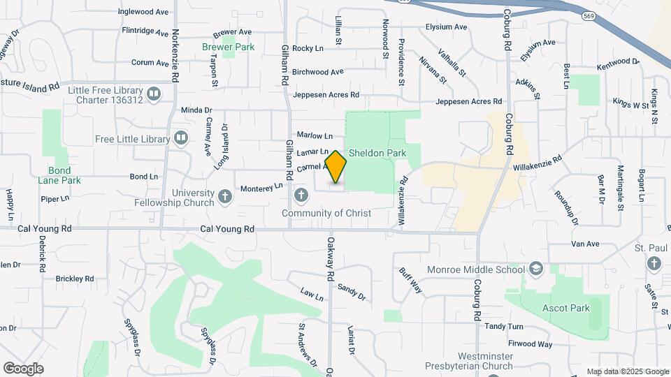 2233 Monterey Ln Map and Location Details