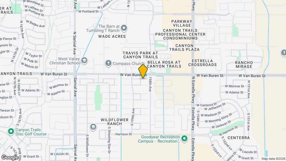 15843 W Woodlands Ave Mapa y Detalles de la Ubicación