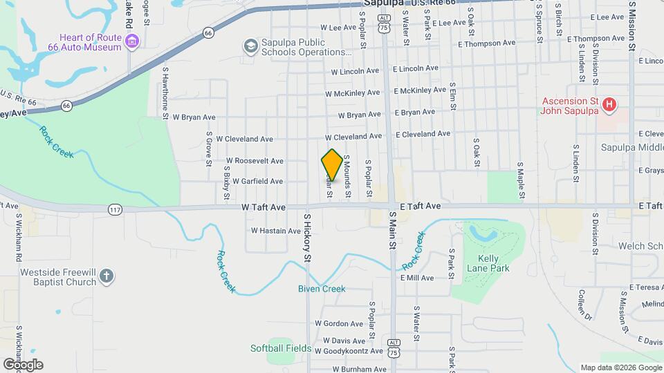 805 S Cedar St Map and Location Details