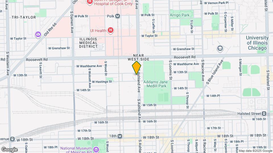 1304 S Ashland Ave Map and Location Details