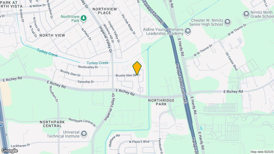 758 Brushy Glen Dr Map and Location Details