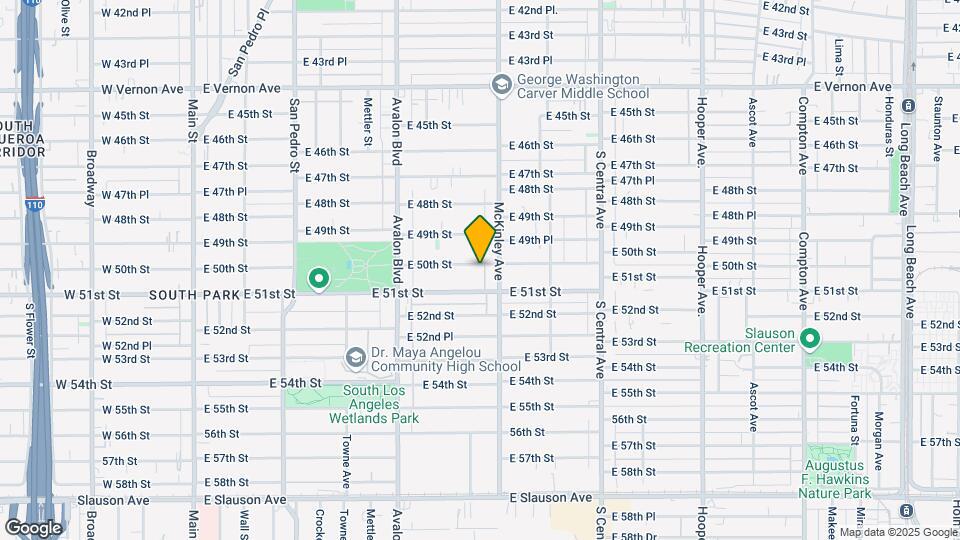 758 E 50th St Map and Location Details