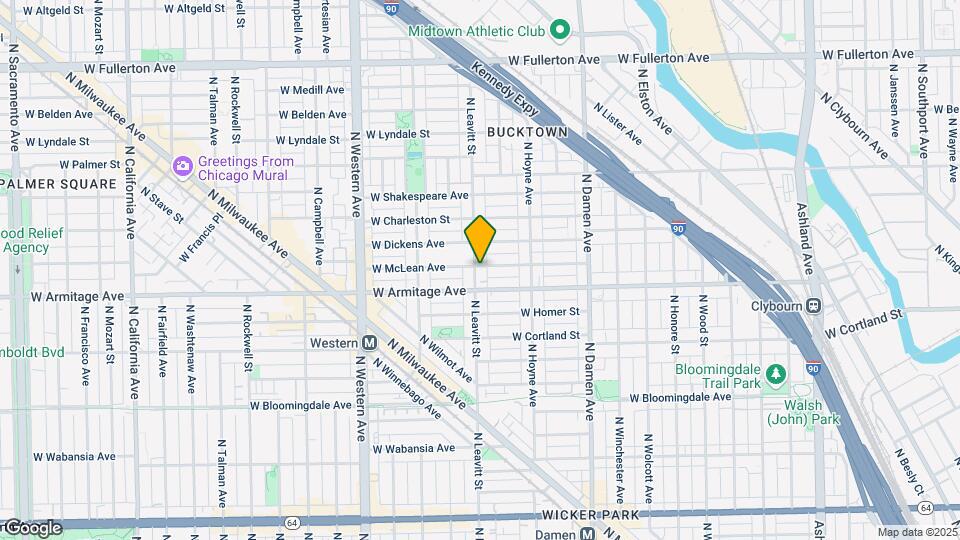 2013-2021 N Leavitt St Map and Location Details