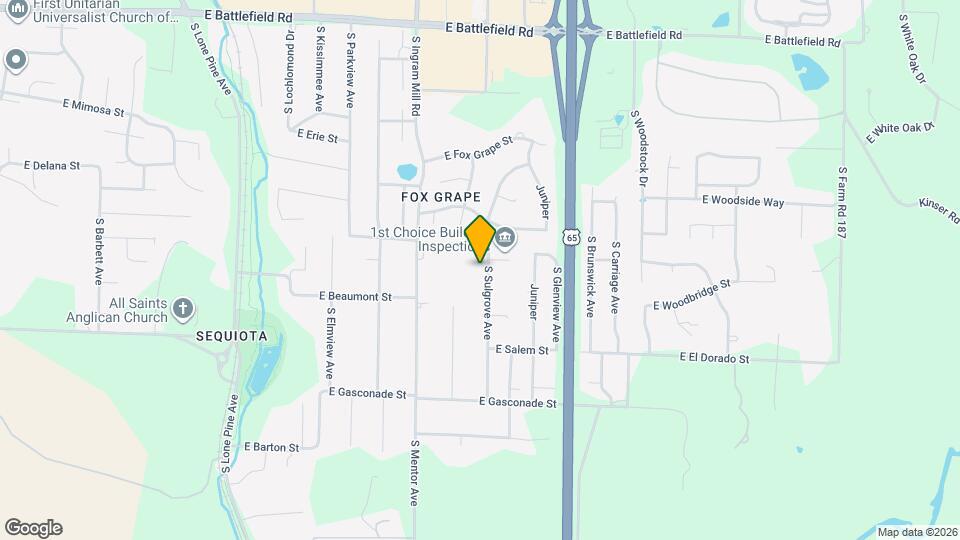 3435 S Sulgrove Ave Map and Location Details