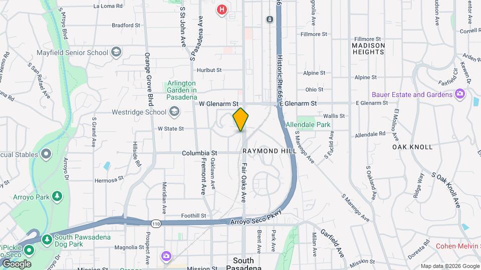 1201 Columbia Pl Map and Location Details