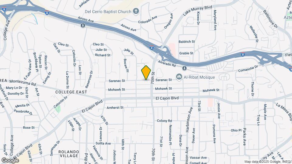6957 Saranac St Map and Location Details