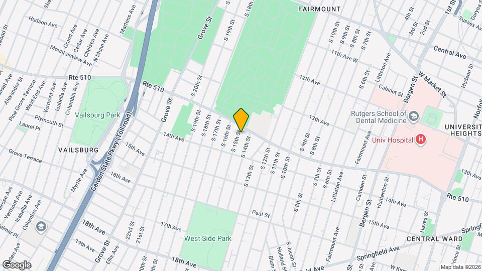 402 S 15th St Map and Location Details