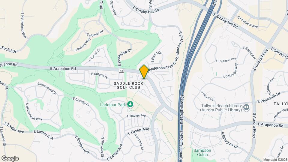 22703 E Briarwood Pl Map and Location Details