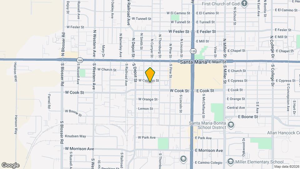 311 S Curryer St Map and Location Details