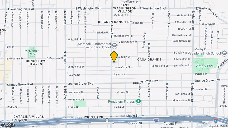 862 Allen Ave Map and Location Details