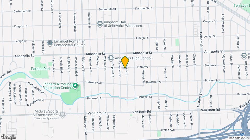 4914 Gertrude St Map and Location Details