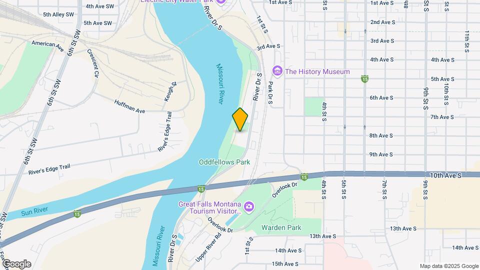 Furnished Studio-Great Falls - Missouri River Map and Location Details