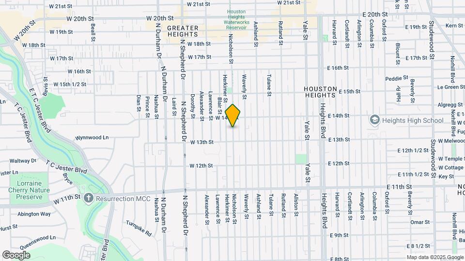 1331 Nicholson St Map and Location Details