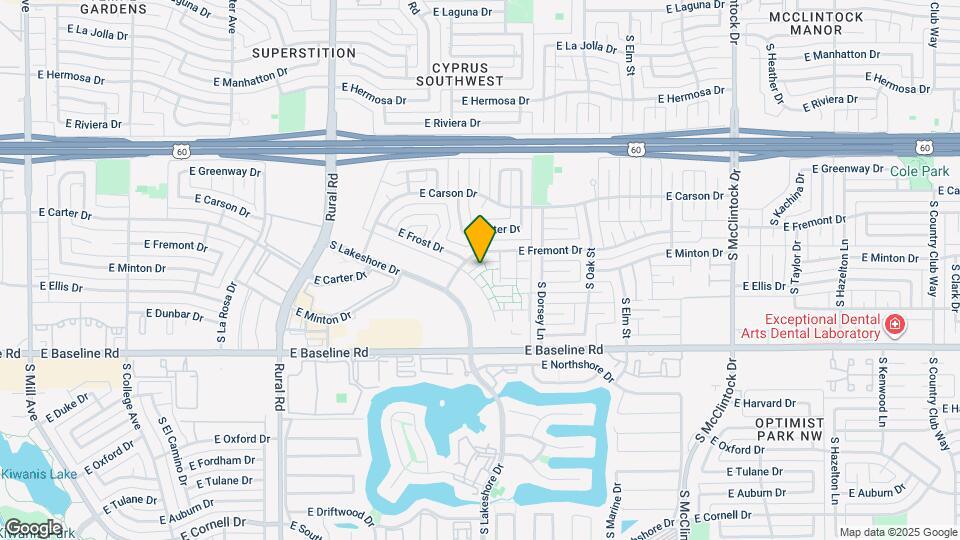 1075 E Minton Dr Map and Location Details