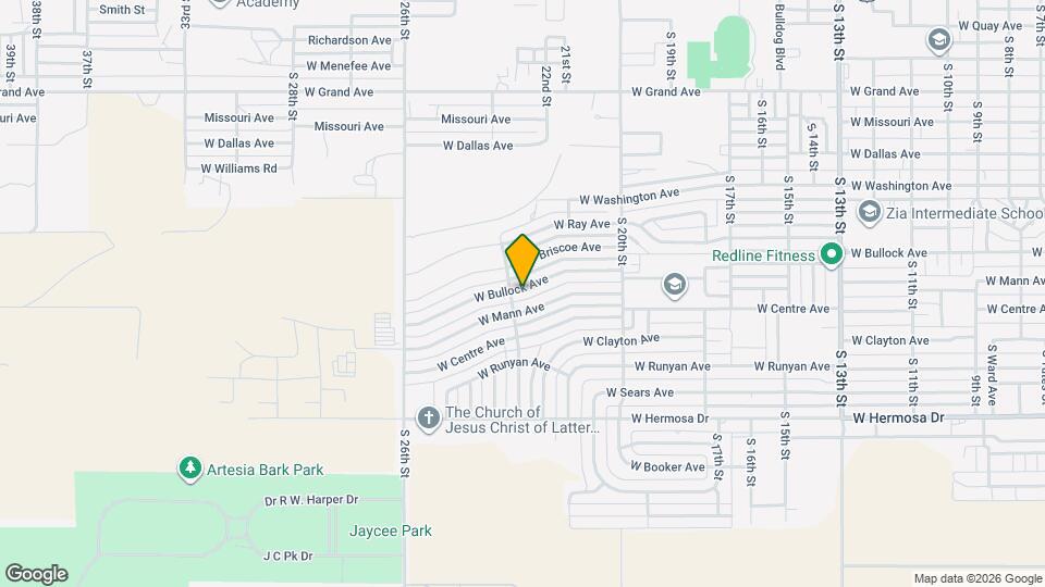 2307 W Bullock Ave Map and Location Details