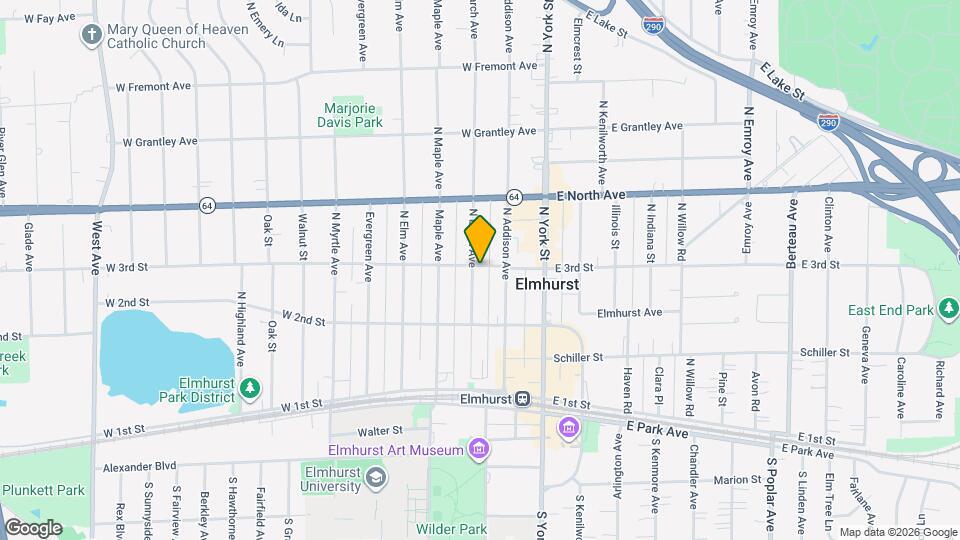 211 N Larch Ave Map and Location Details