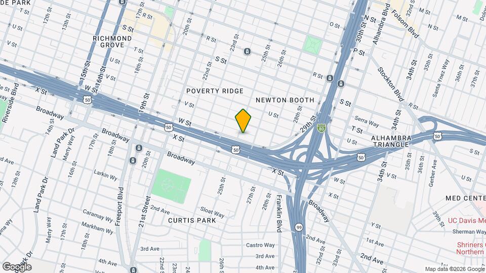 2503 W St Map and Location Details