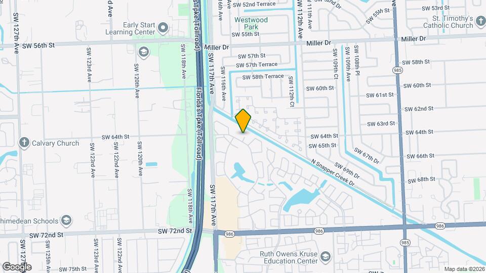 11527 SW 64th St Map and Location Details