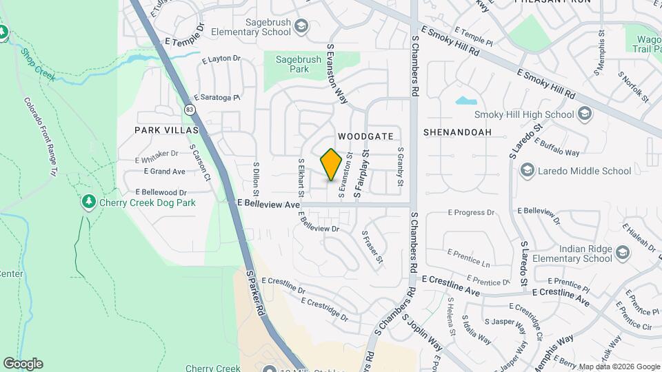 5078 S Elkhart Ct Mapa y Detalles de la Ubicación