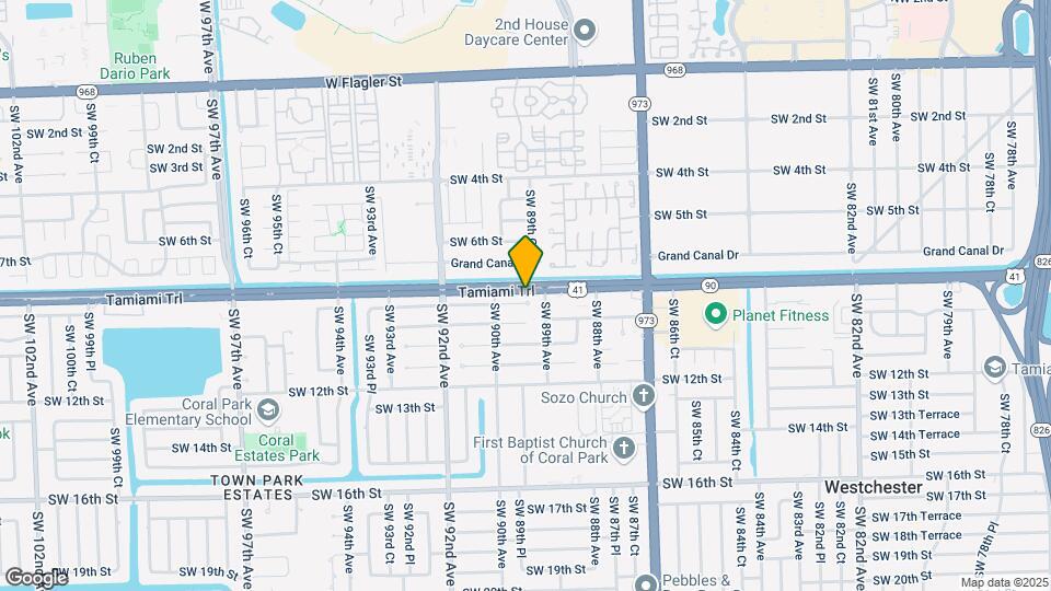 8953 SW 8th Terrace Map and Location Details