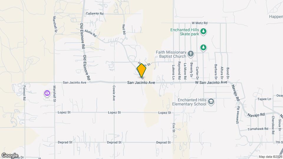 22720 San Jacinto Ave Map and Location Details