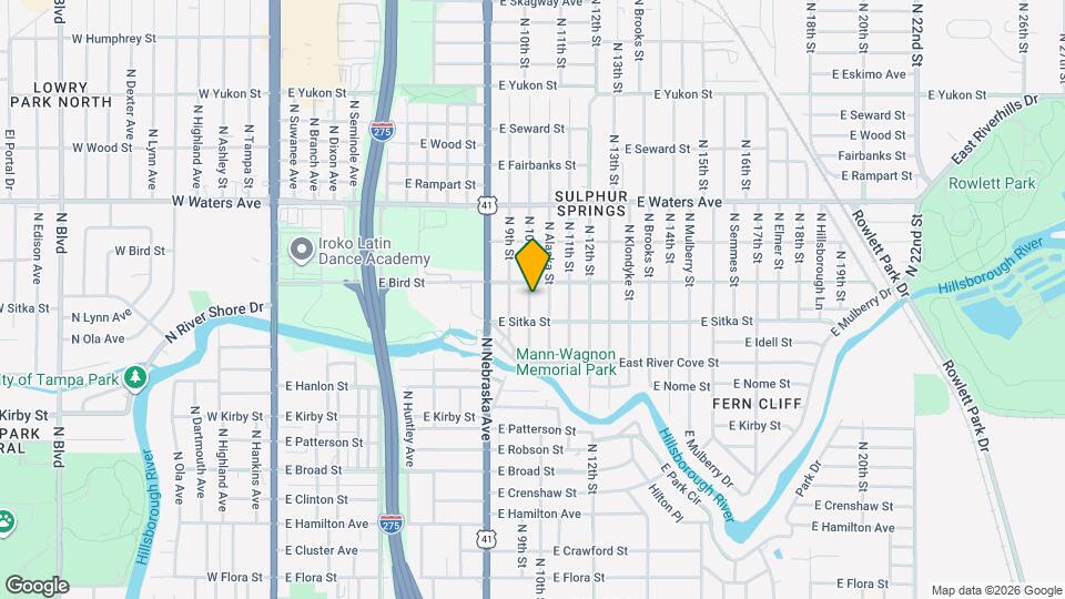8111 N 10th St Map and Location Details