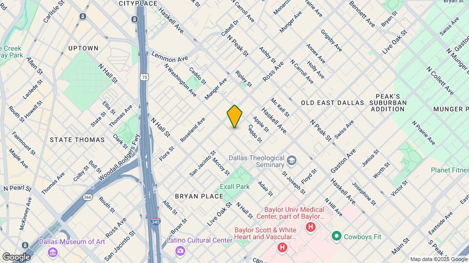 3812 San Jacinto St Map and Location Details