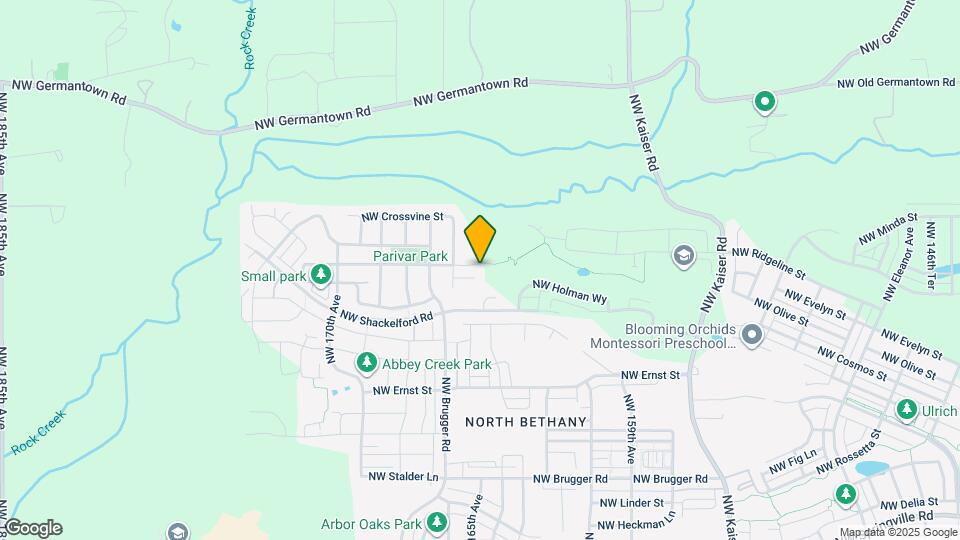 16562 NW Trillium St Map and Location Details