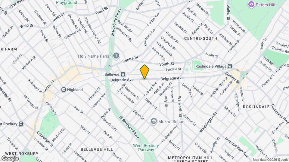 272-274-274 Belgrade Ave, Unit 2 Map and Location Details