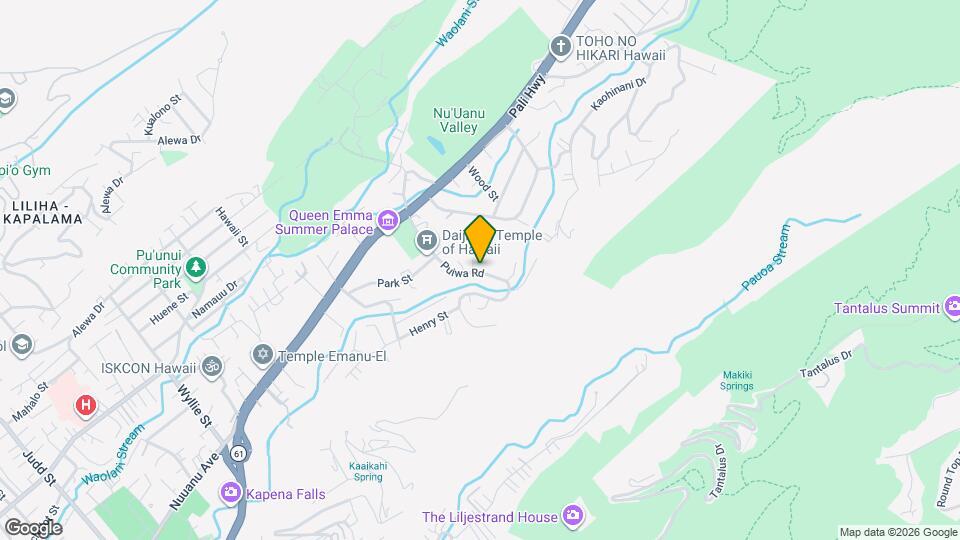 172 Puiwa Rd Map and Location Details