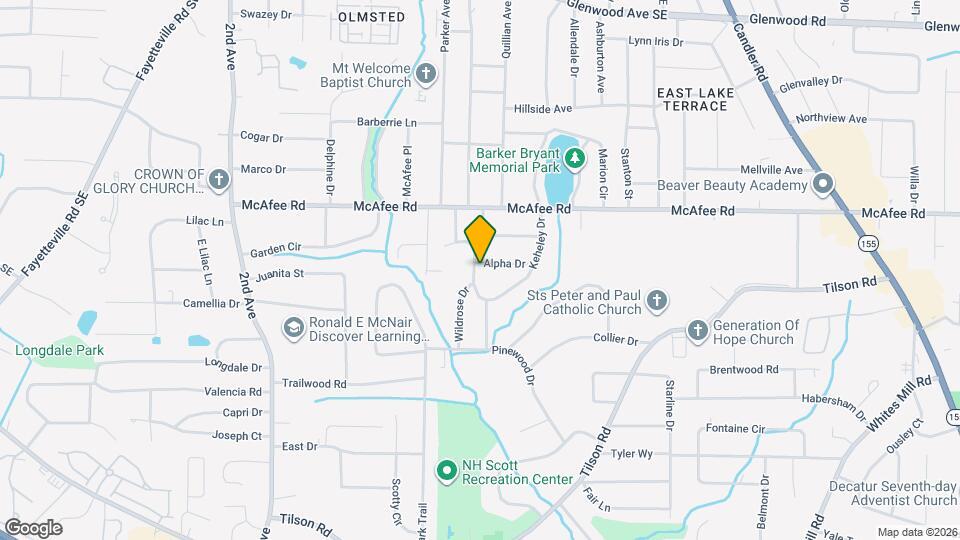 2225 Alpha Dr Map and Location Details