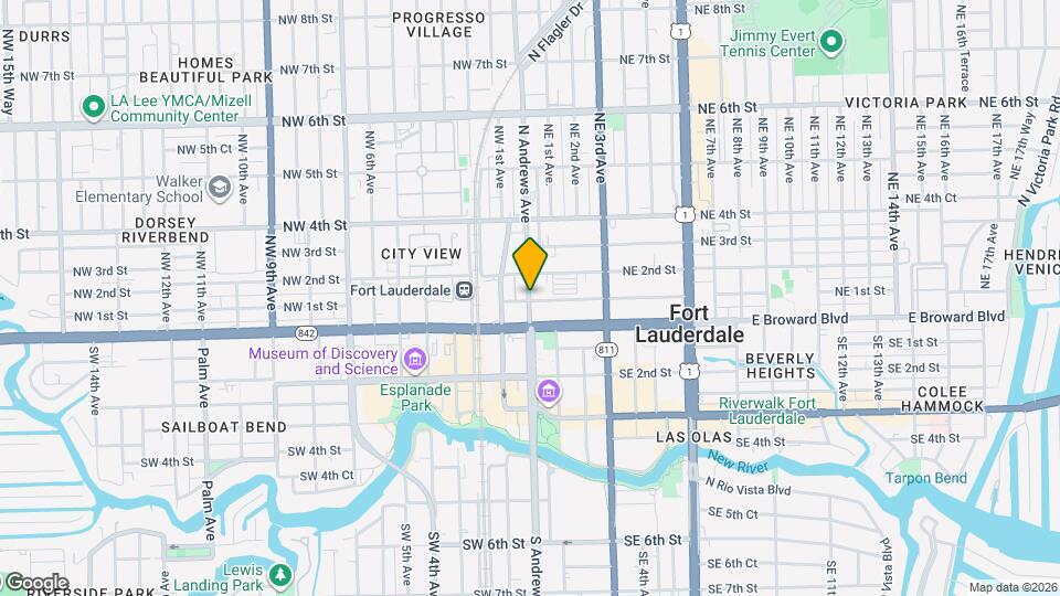 104-1045 N Andrews Ave Map and Location Details