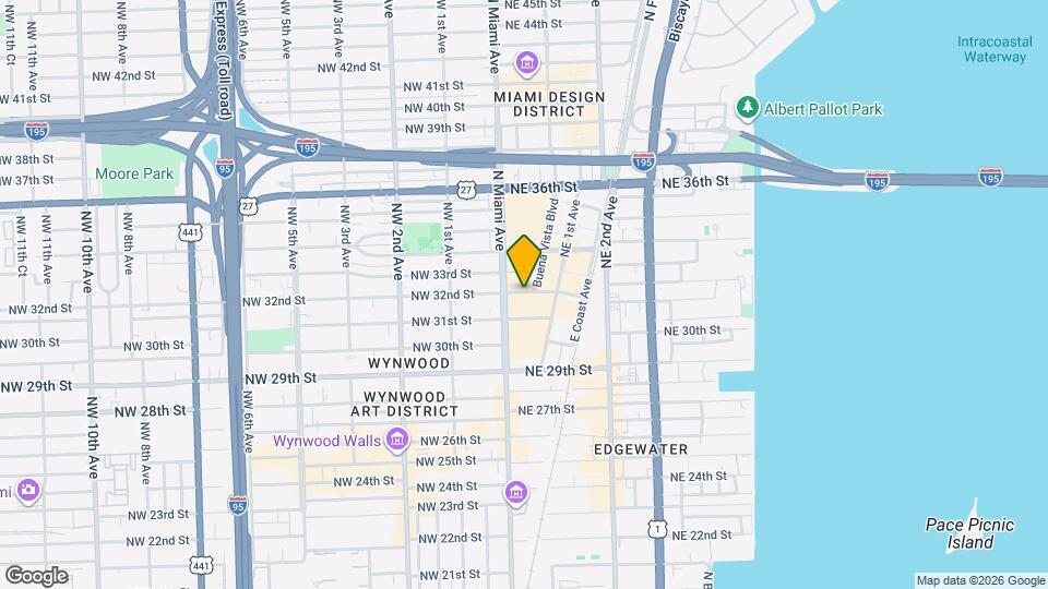 90 NE 32nd St Mapa y Detalles de la Ubicación