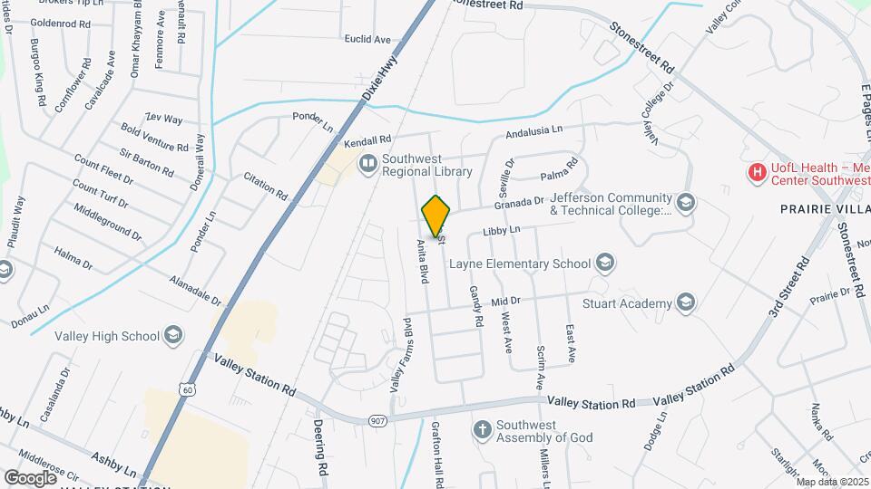 9706 El Prado St Map and Location Details