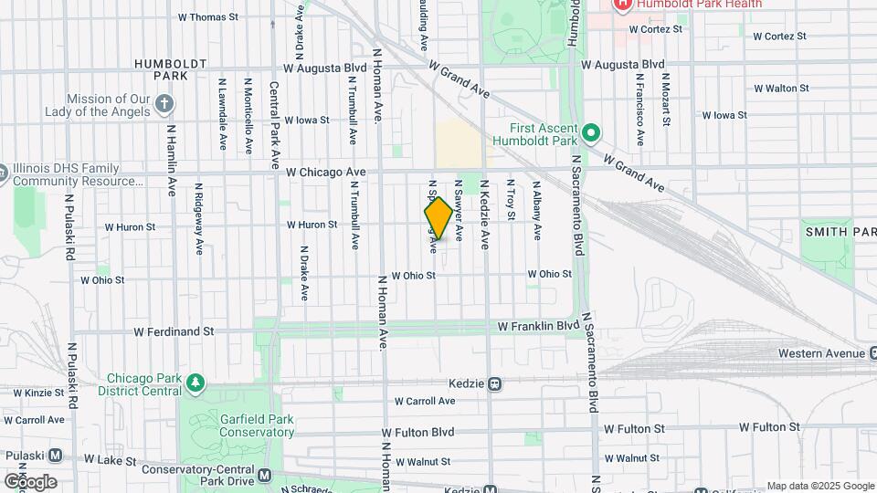 631 N Spaulding Ave, Unit G Map and Location Details