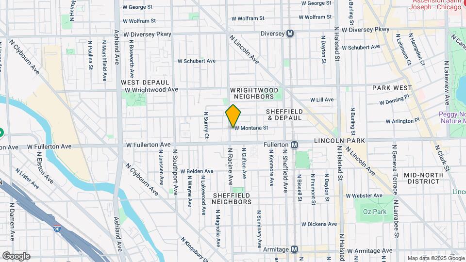 2425 N Racine Ave Map and Location Details