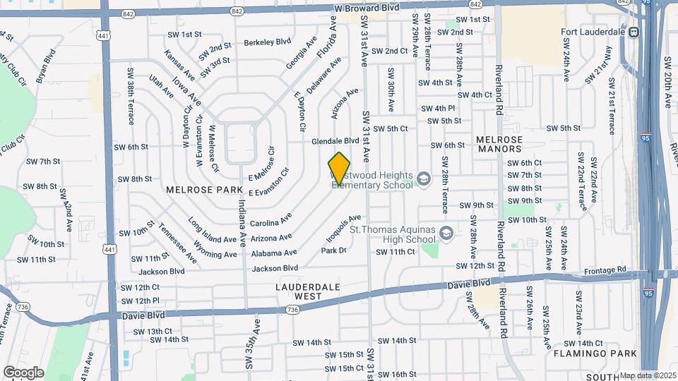 800 Arizona Ave Map and Location Details