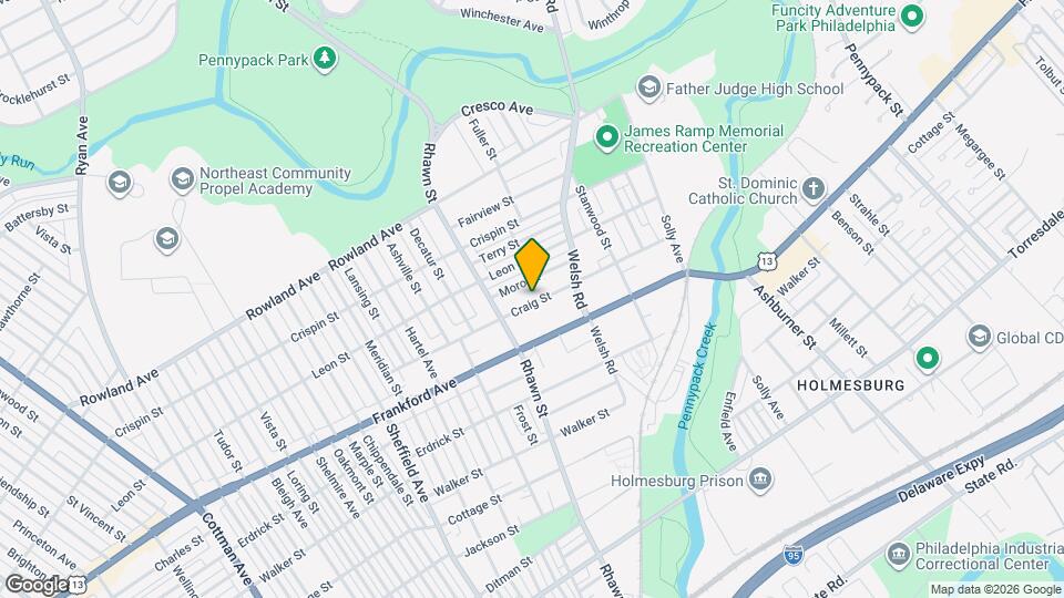 8034 Craig St Map and Location Details