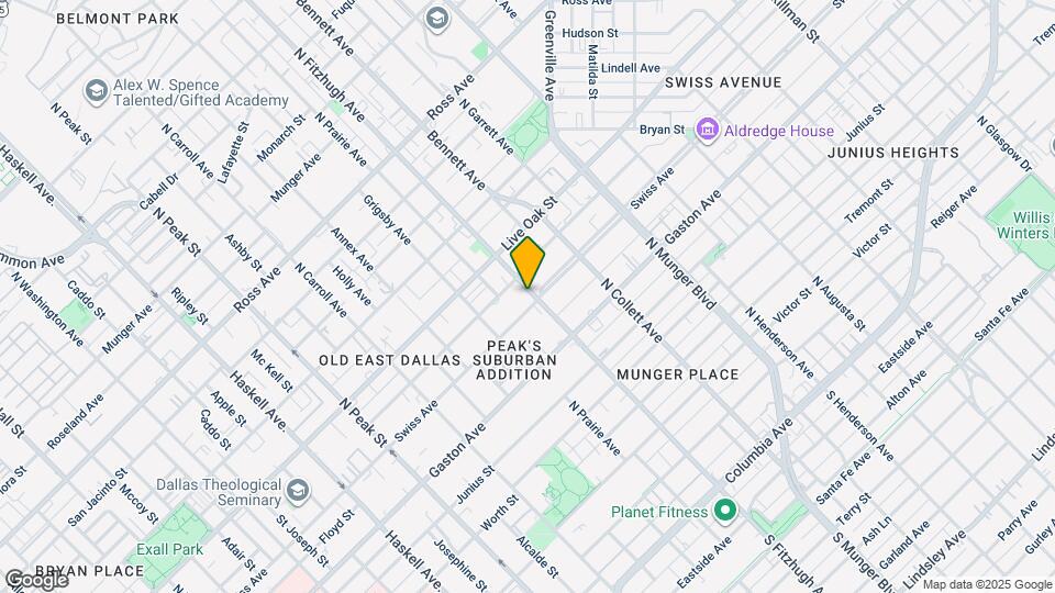 4845 Swiss Ave Map and Location Details