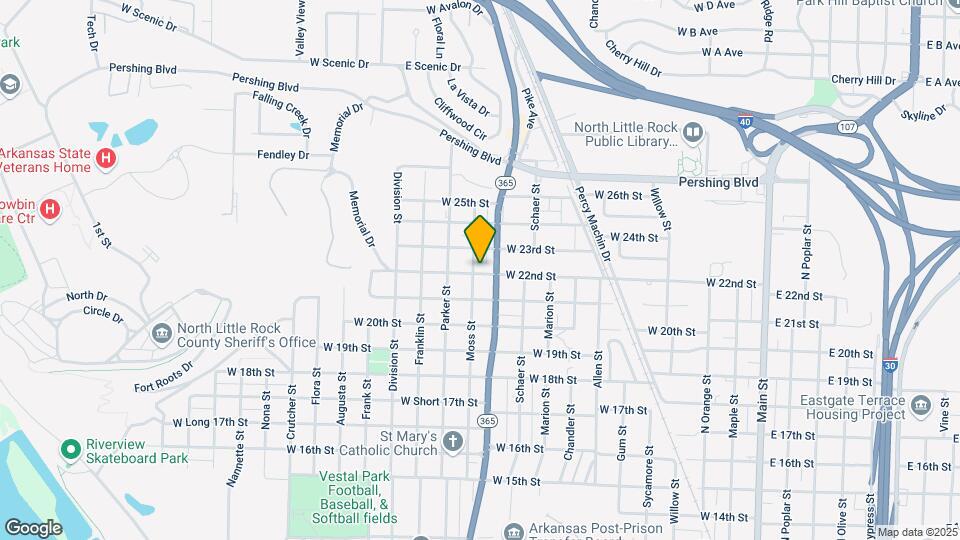2200 Moss St Map and Location Details